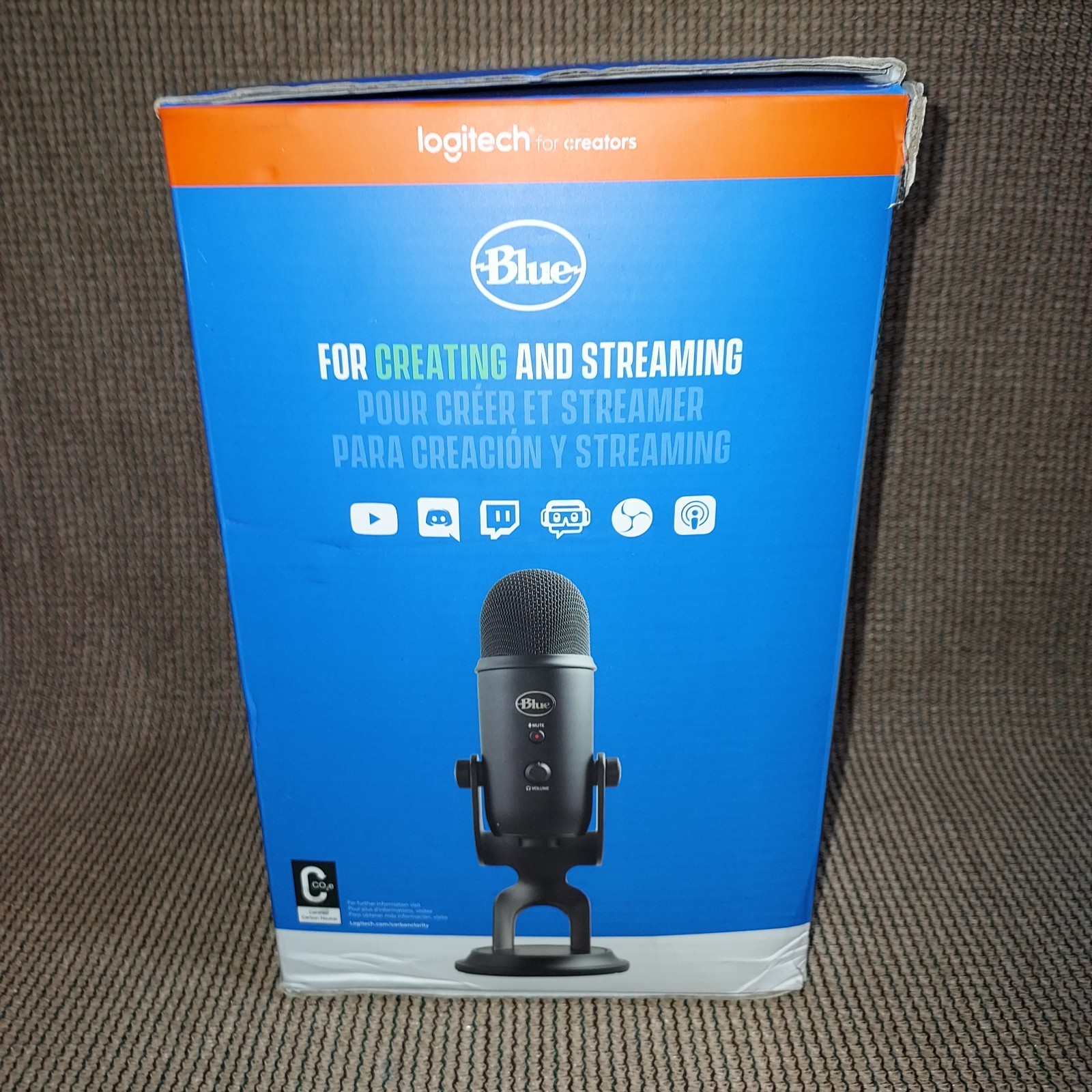 (USED) LOGITECH BLUE YETI USB MICROPHONE BIDIRECTIONAL - READ