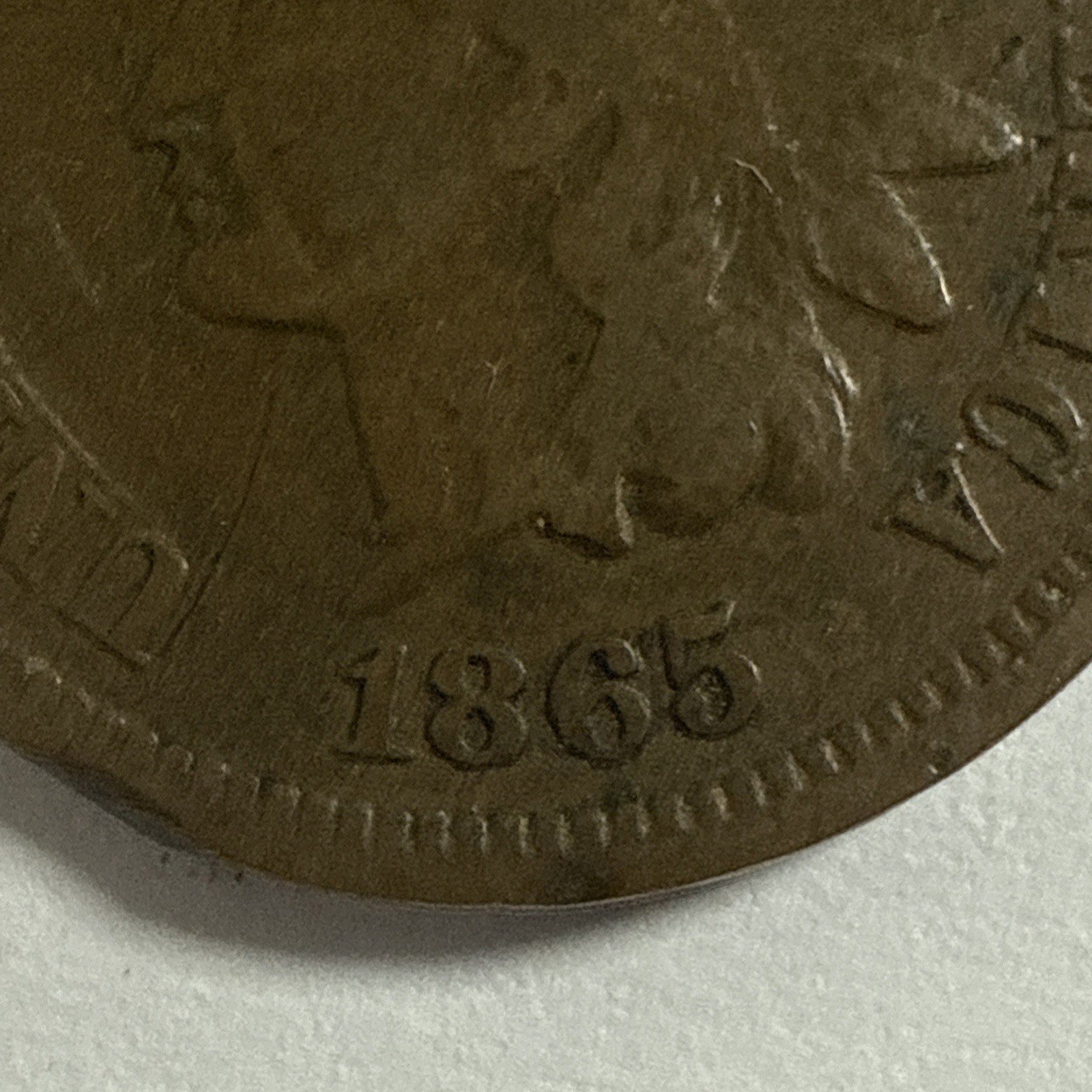 1865 Indian Head Penny - #1028