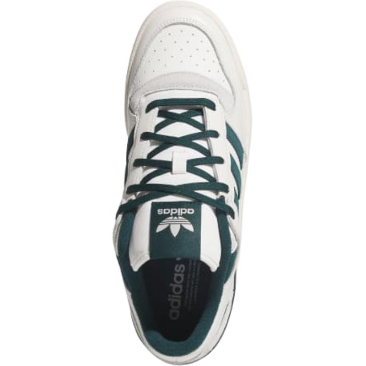 Adidas Originals FORUM Low top Skateboard Shoes Men's White Green - JQ0207
