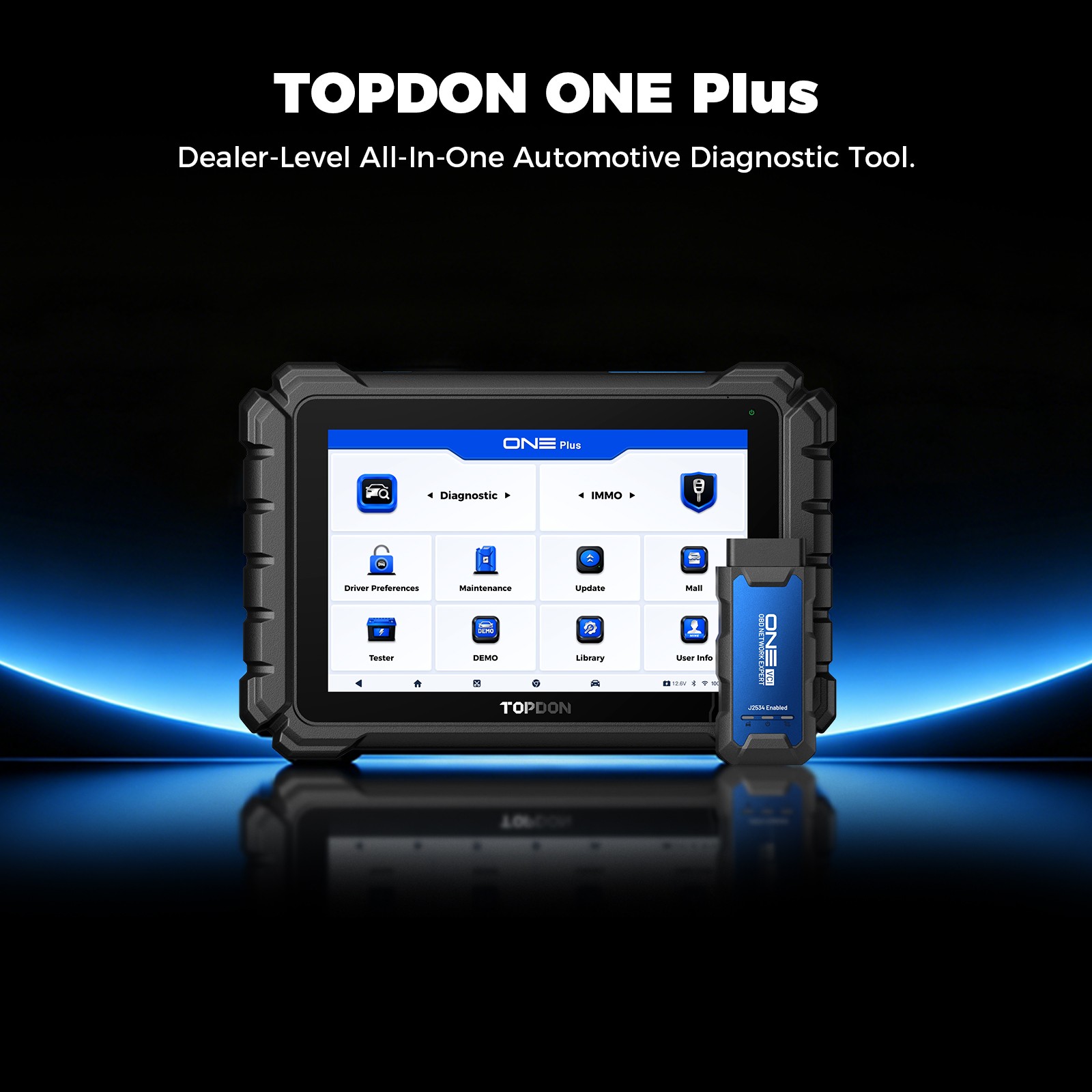 TOPDON ONE Plus J2534 OBD2 Scanner ECU Programming Auto Diagnostic Tool +2 Gifts