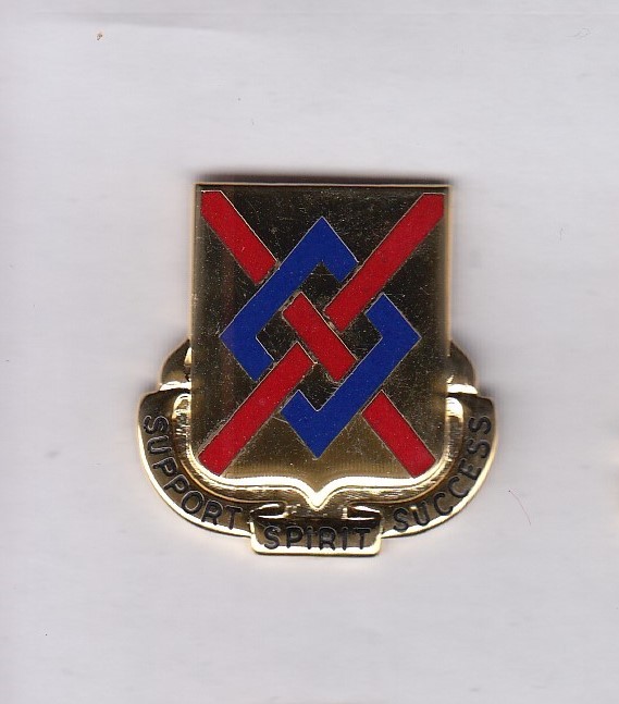 US Army 39th Support Battalion Quartermaster Supply QM crest DUI badge G-23