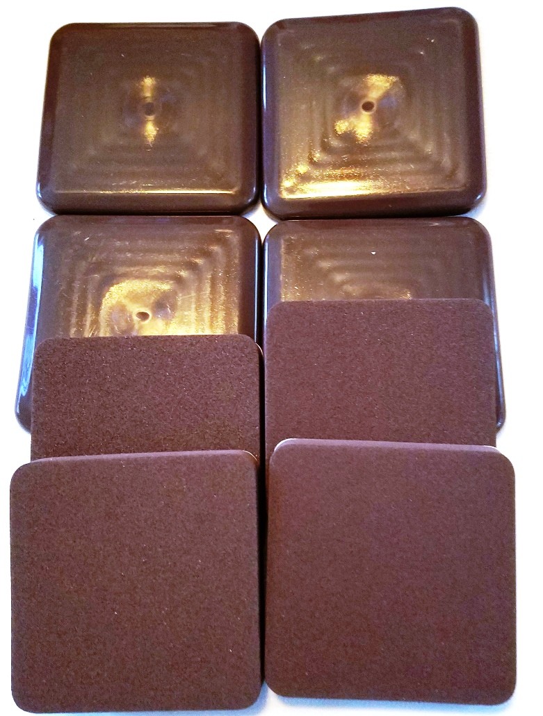 Handy Lot of 8 Brown Furniture Leg Pads