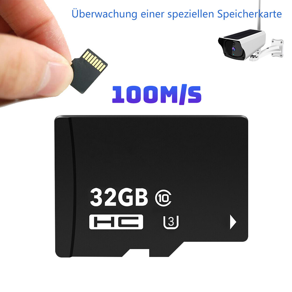 32GB Micro Memory Card Up to 100MB/s Read Speed for Security Camera Dashcam