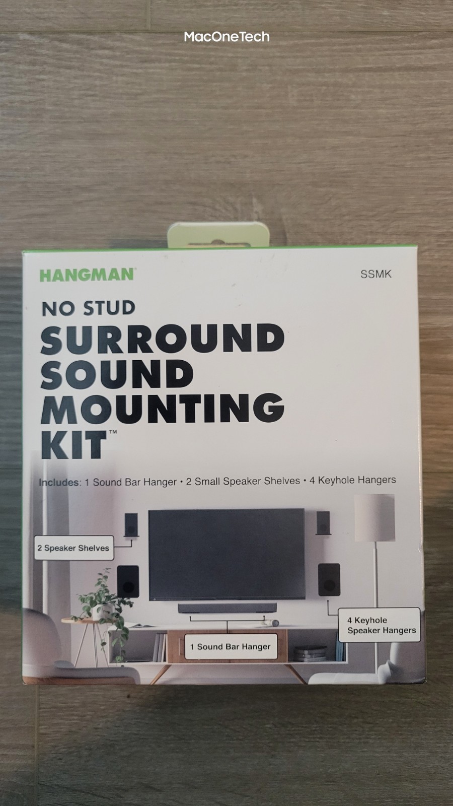 Hangman No Stud Surround Sound Mounting Kit in Black Model SSMK