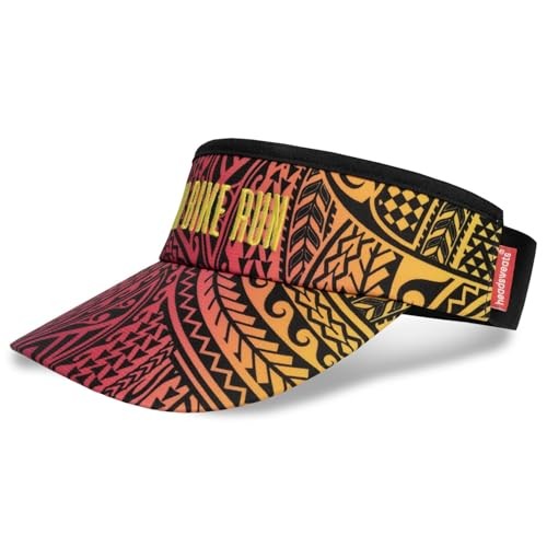 Lightweight Performance Running Sun Visor One Size Black Tribal