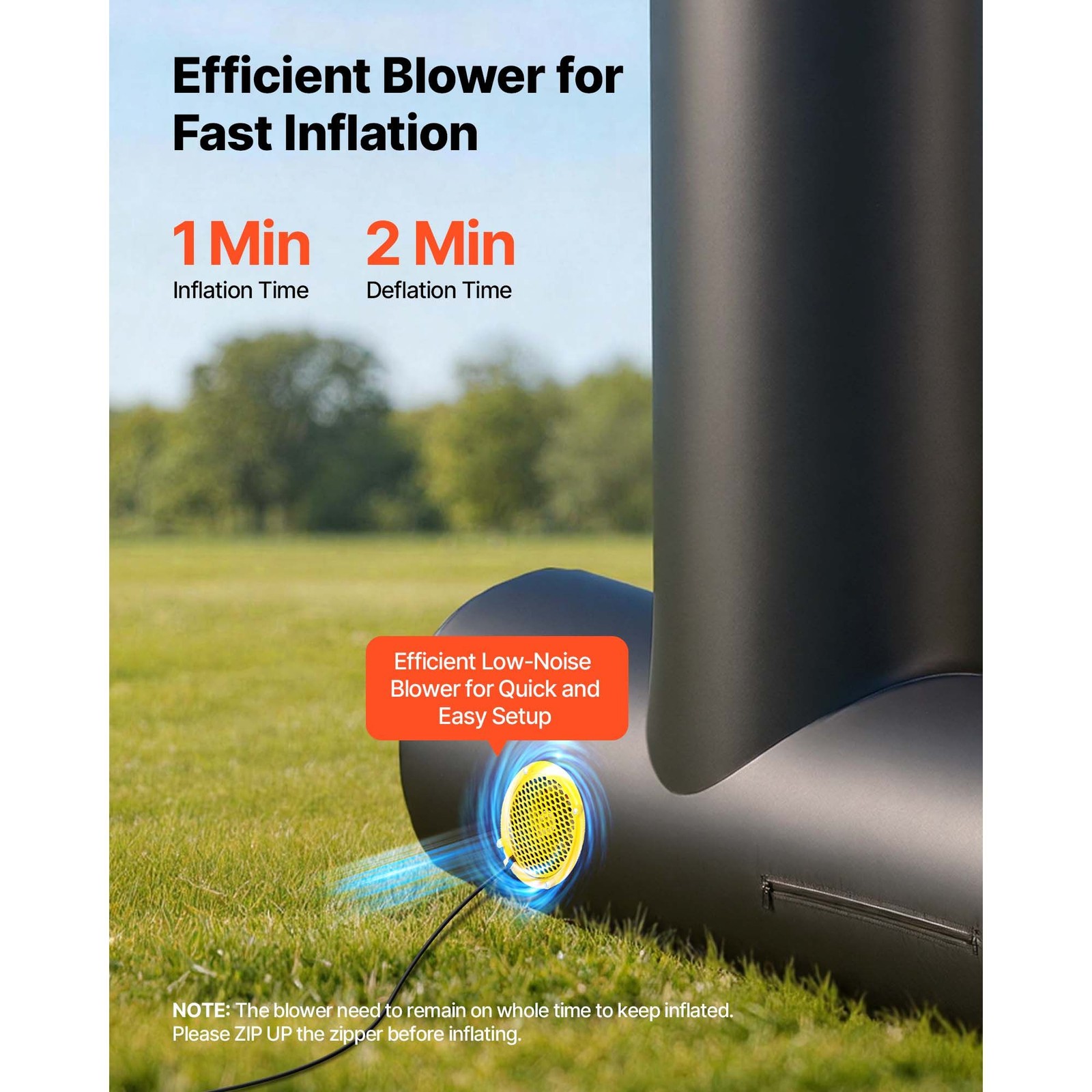 14ft Portable Inflatable Outdoor Screen Front/Rear