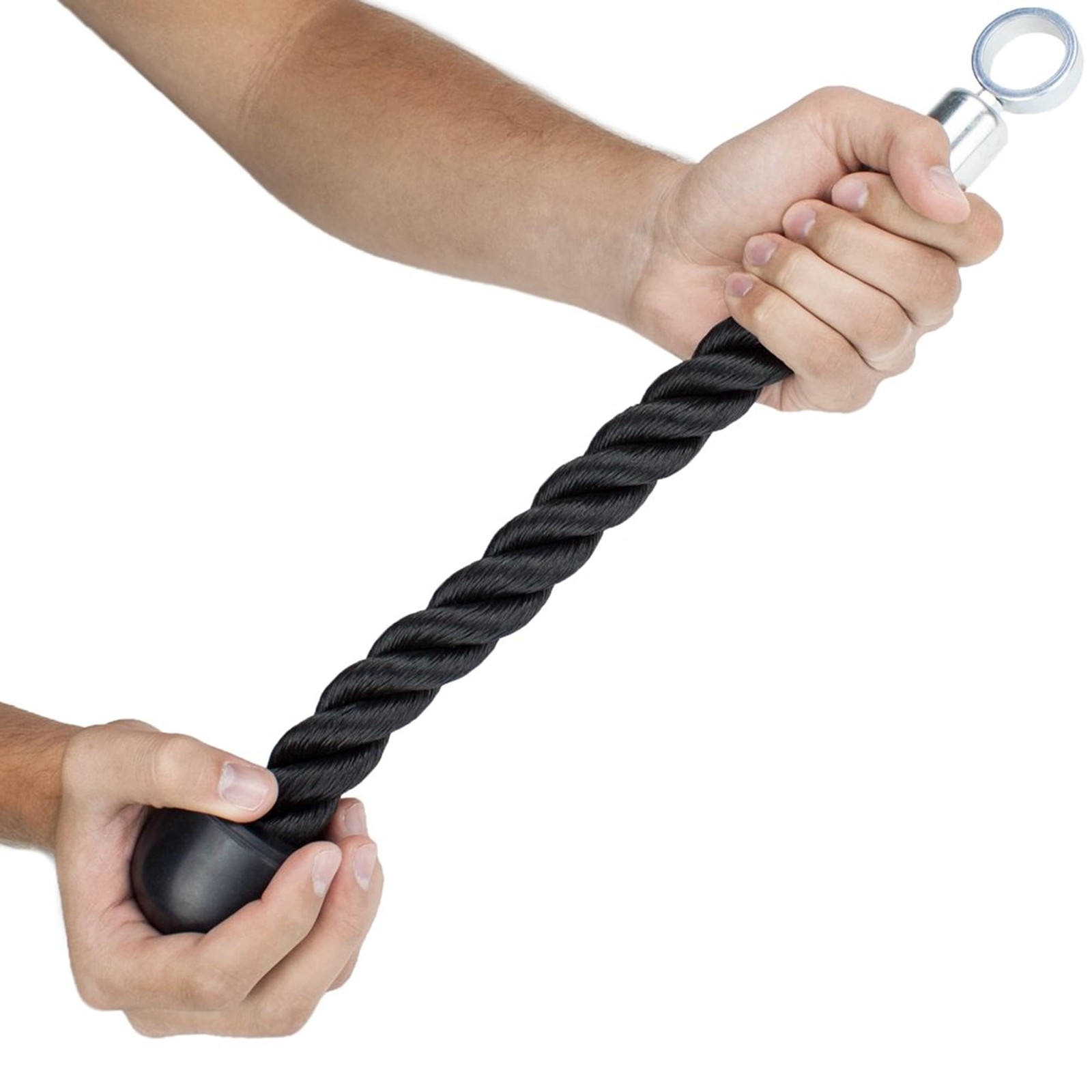 Single Grip Tricep Rope with Cable Machine Attachment