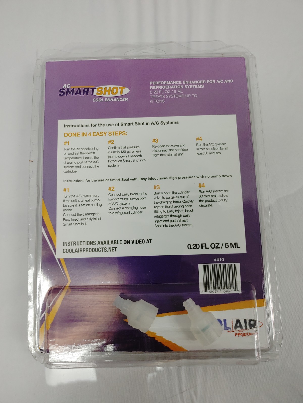 AC SmartShot Performance Enhancer For AC & Refrigeration Systems Cool Enhancer