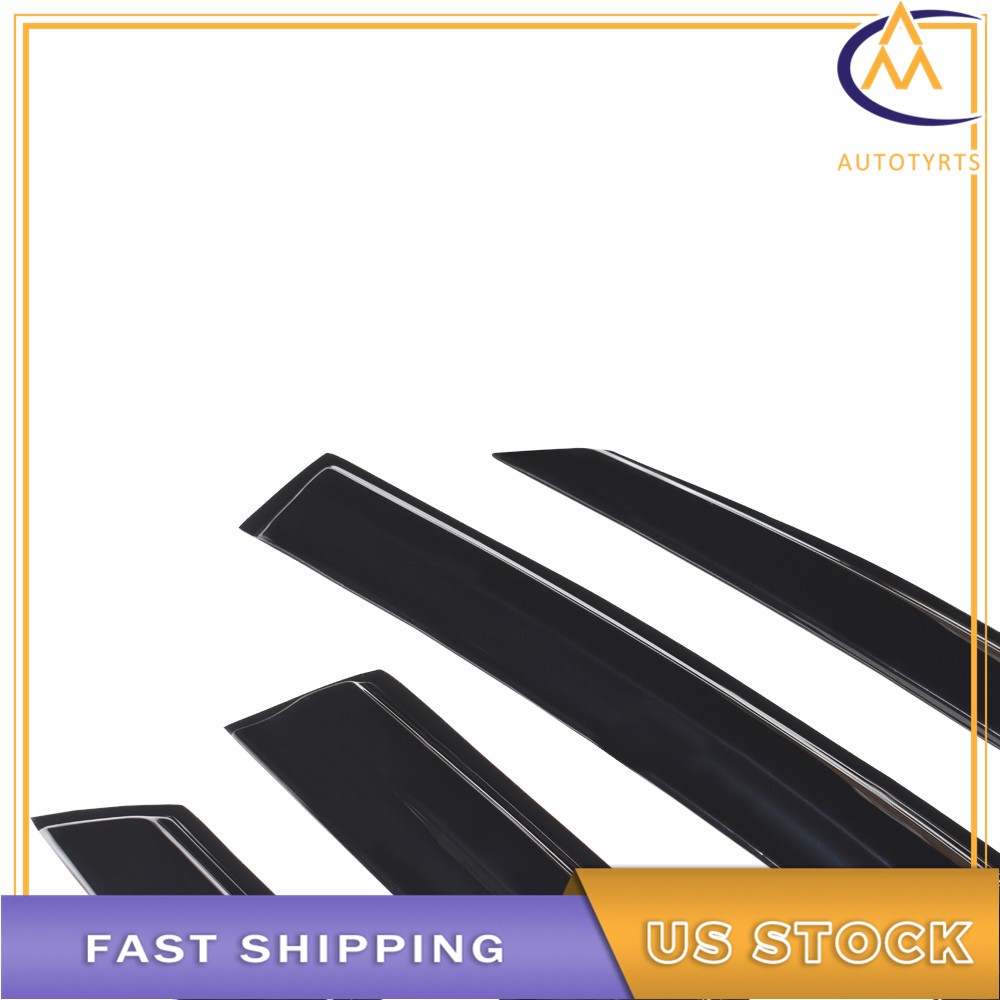 4 x Window Visors Rain Guard Vent Guards For 2004 2005-2008 09 Mazda 3 Hatchback