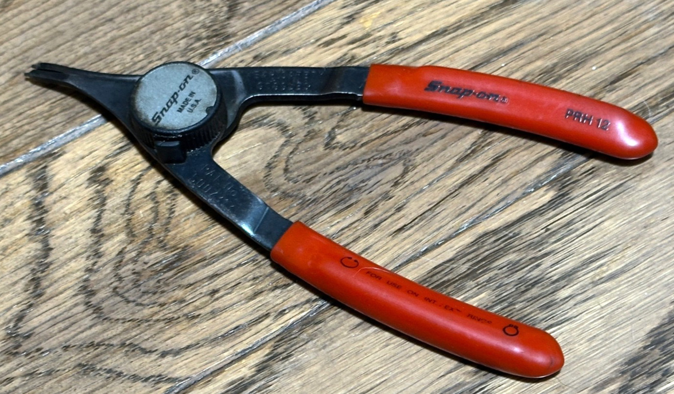 🇺🇸 Snap On Tools Quick Convertible Internal External Ring Pliers Retaining Red