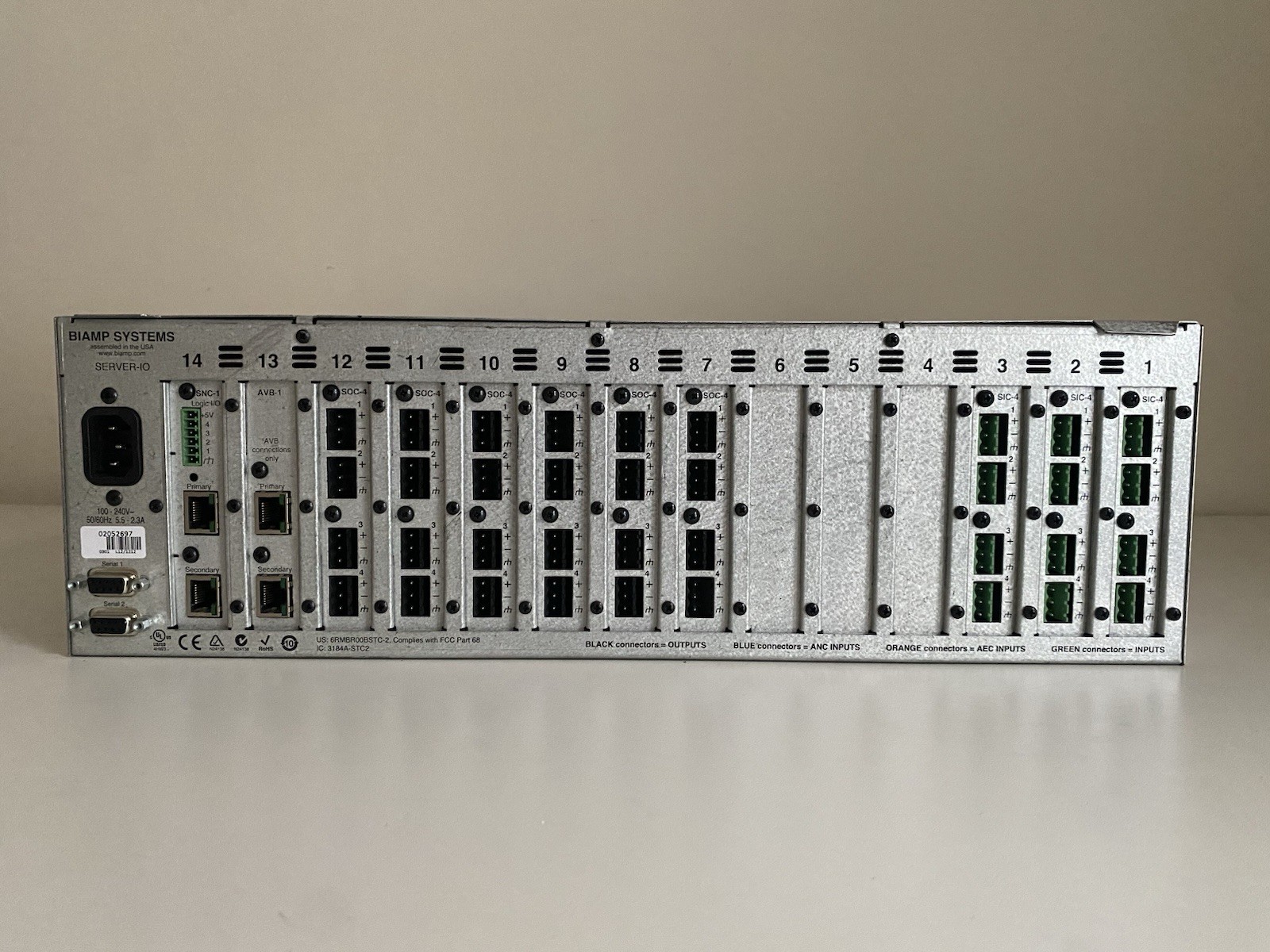 Biamp Tesira SERVER-IO Pro Audio DSP Server - Rack Mount