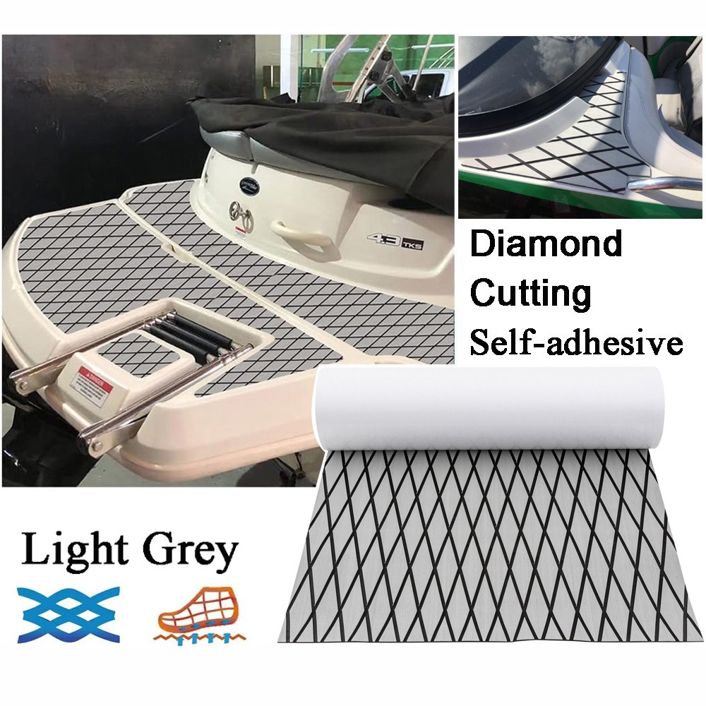 Non-slip Mat for Wakeboard Boat Swim Platforms EVA Foam Boat Flooring 94.5" Gray