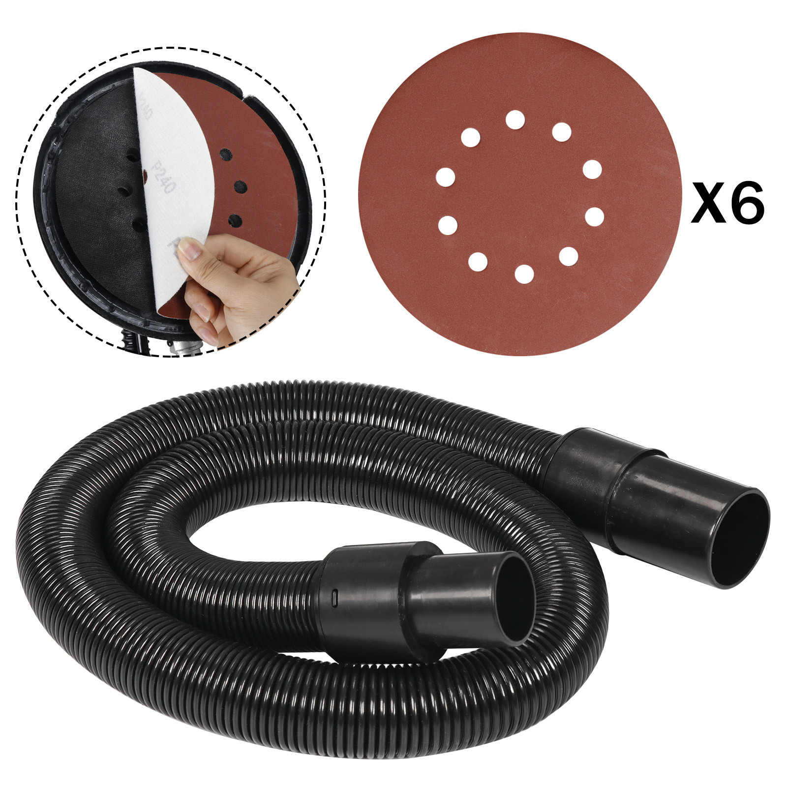 Power Drywall Sander 800W Commercial Electric Variable Speed Sanding Pad 6 Discs