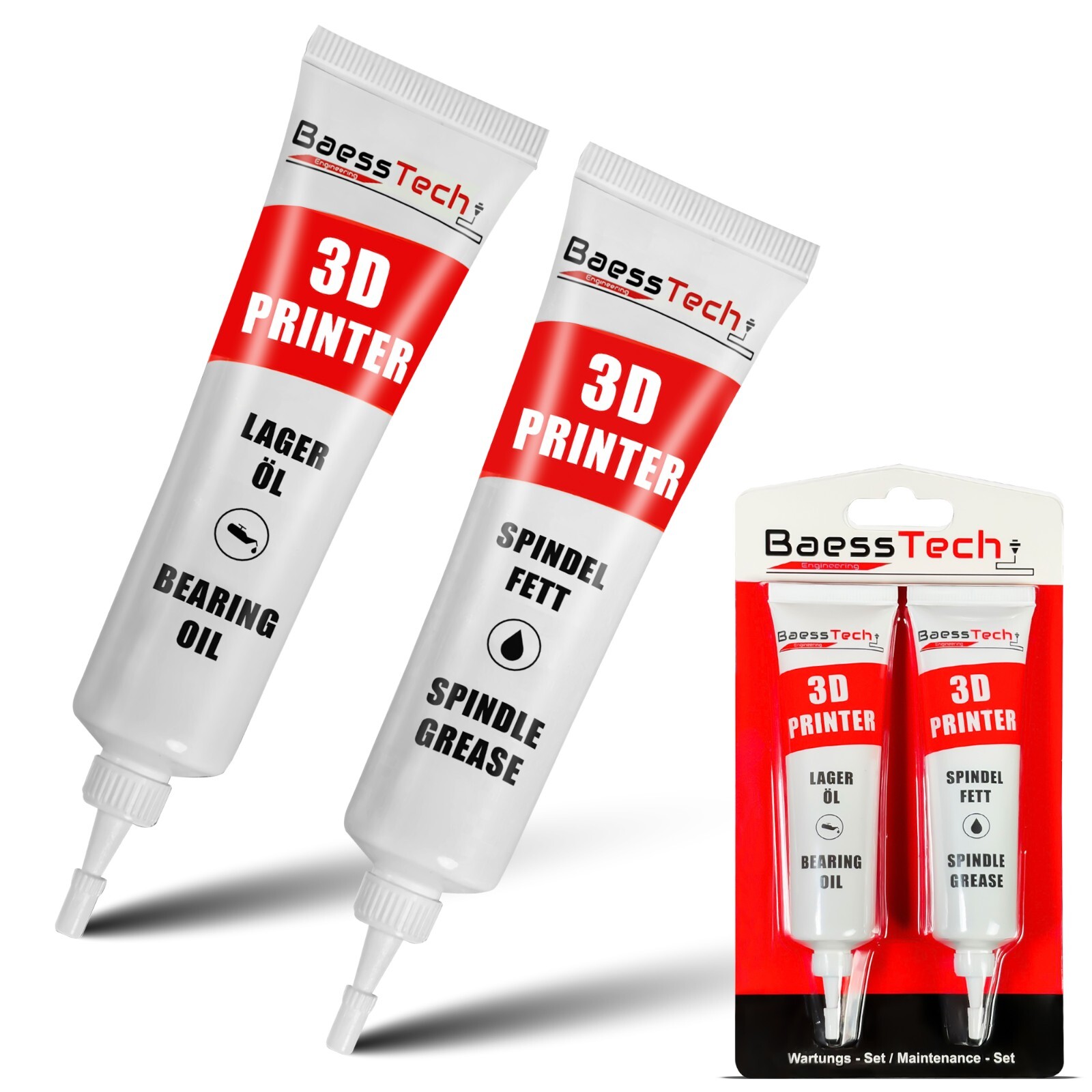 BaessTech 3D Printer 30g Grease 30ml Oil Supplies Kit 3D Printer Maintenance Grease