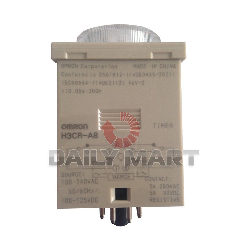 1pc OMRON NEW H3CR-A8 H3CRA8 100-240VAC 100-125VDC INPUT TIMER RELAY, FREE SHIP