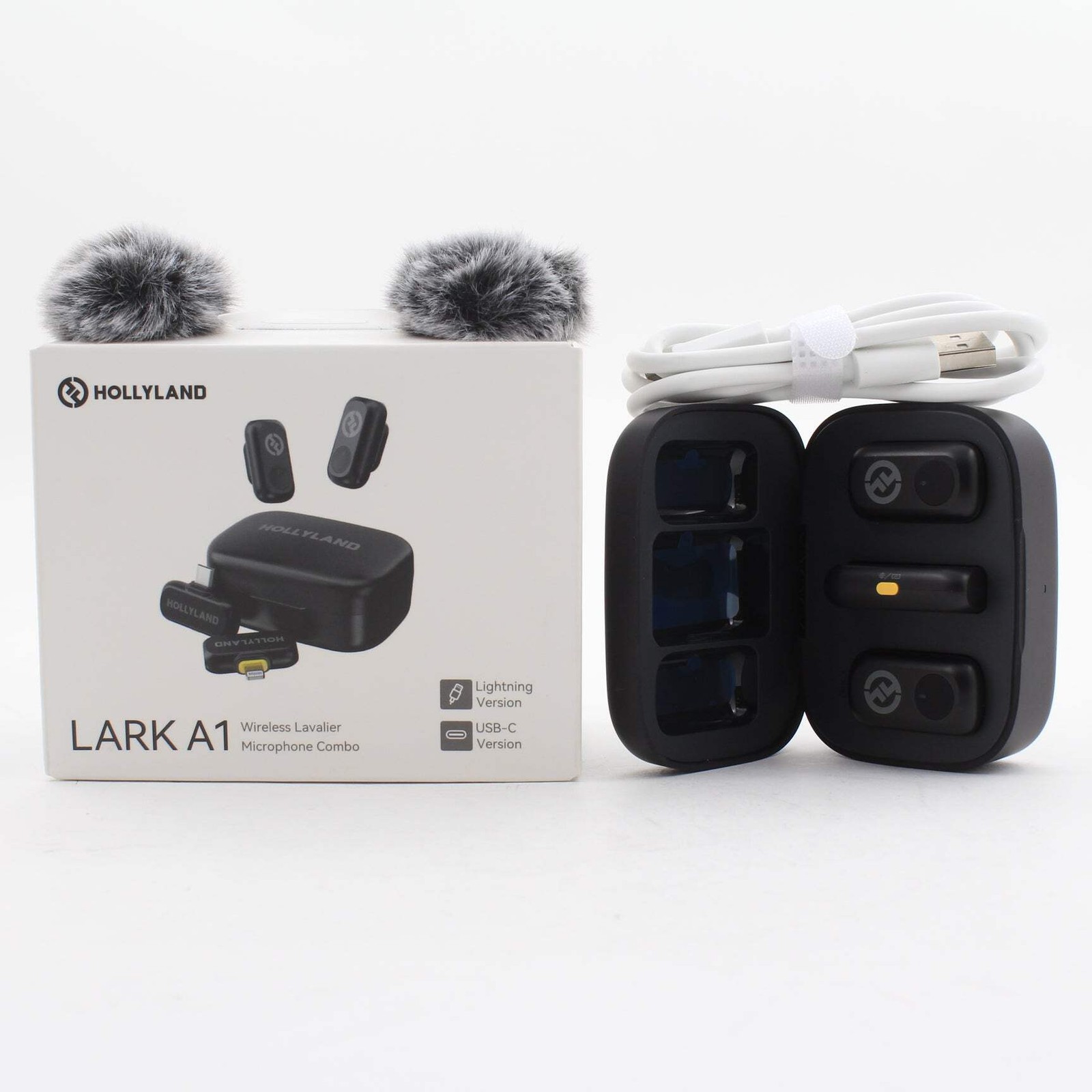 * USED AS IS * Hollyland LARK A1 Combo 2-Person Wireless Microphone System with