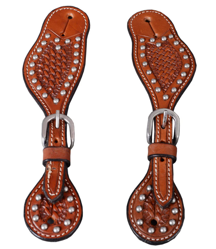 Bar H Equine Western Leather Spur Straps