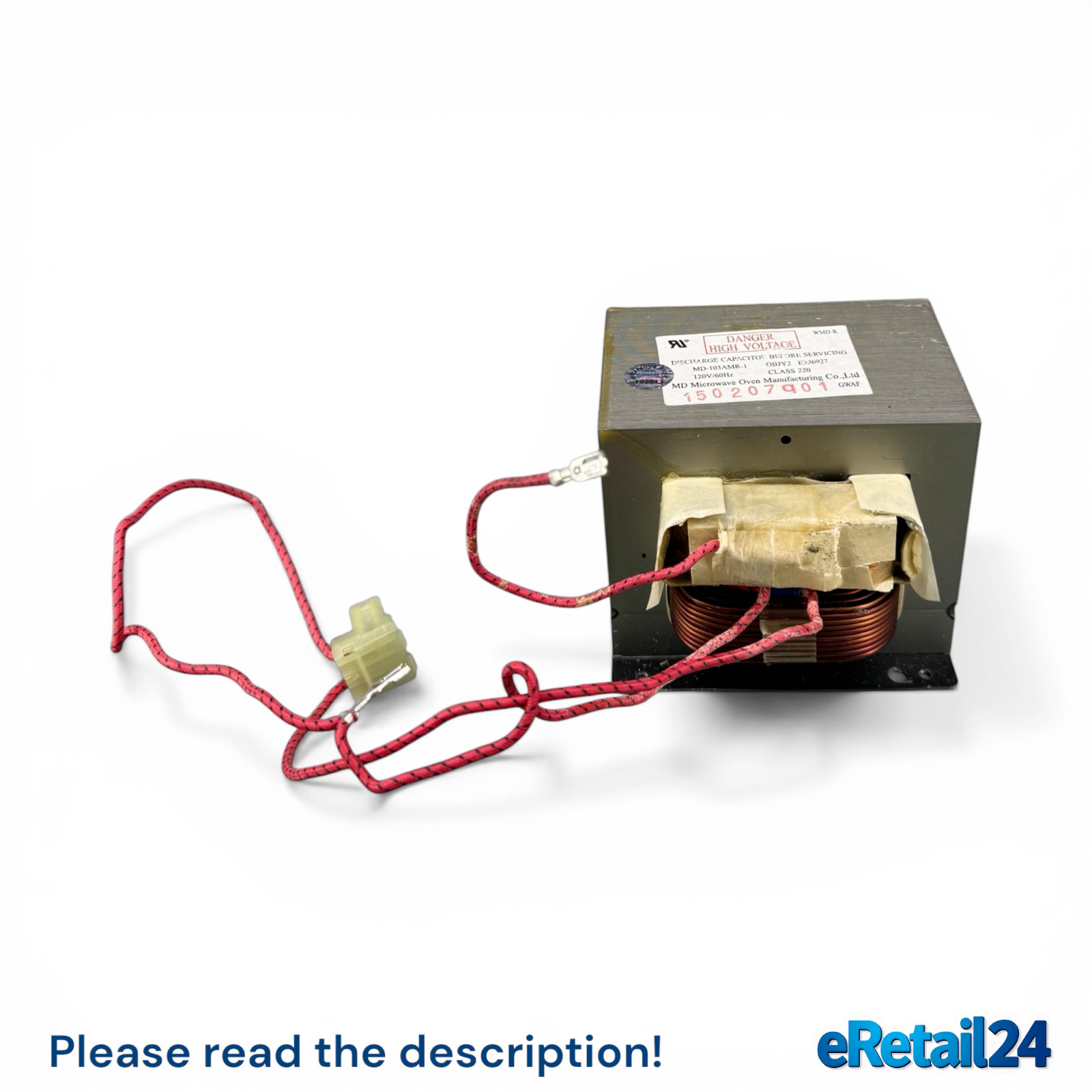 𝙉𝙚𝙬 OEM GE Microwave H.V.Transformer WB24X25617