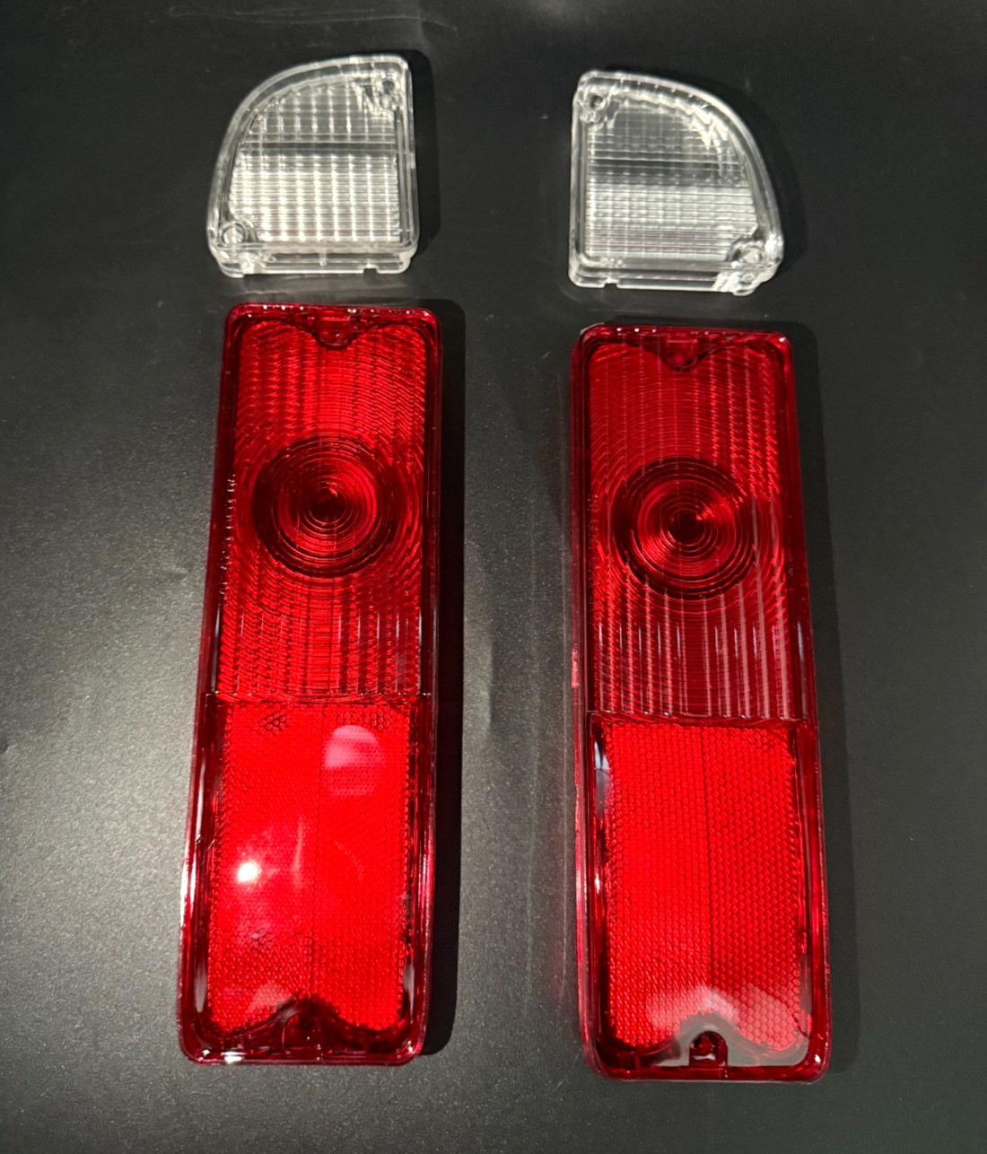 1967-72 Chevy GMC Pickup Truck Tail Lamp Back Up Lens LH RH PAIR C10 K10 Jimmy