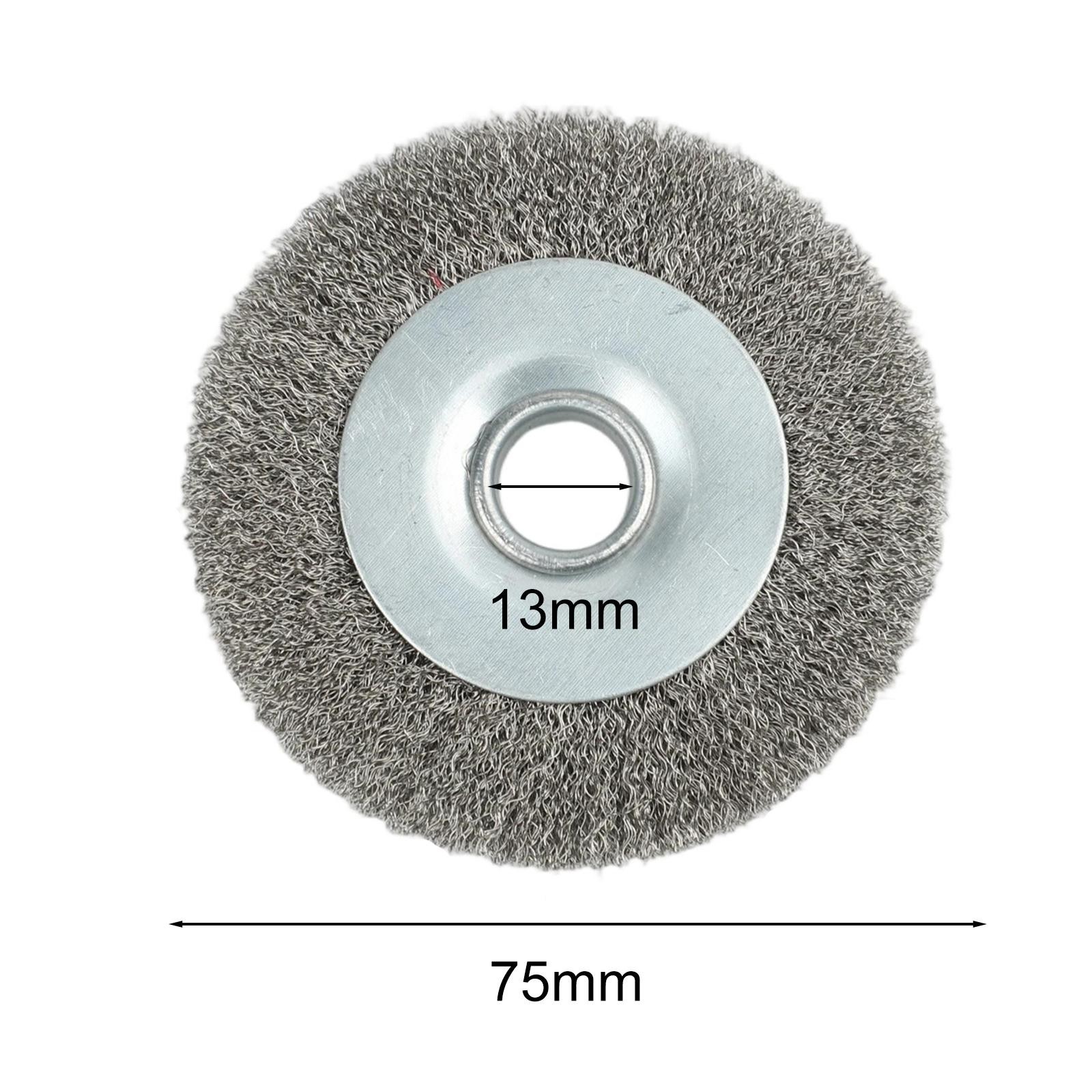 Premium 3In Crimped Stainless Steel Wire Wheel Brush Unleash its Cleaning Power