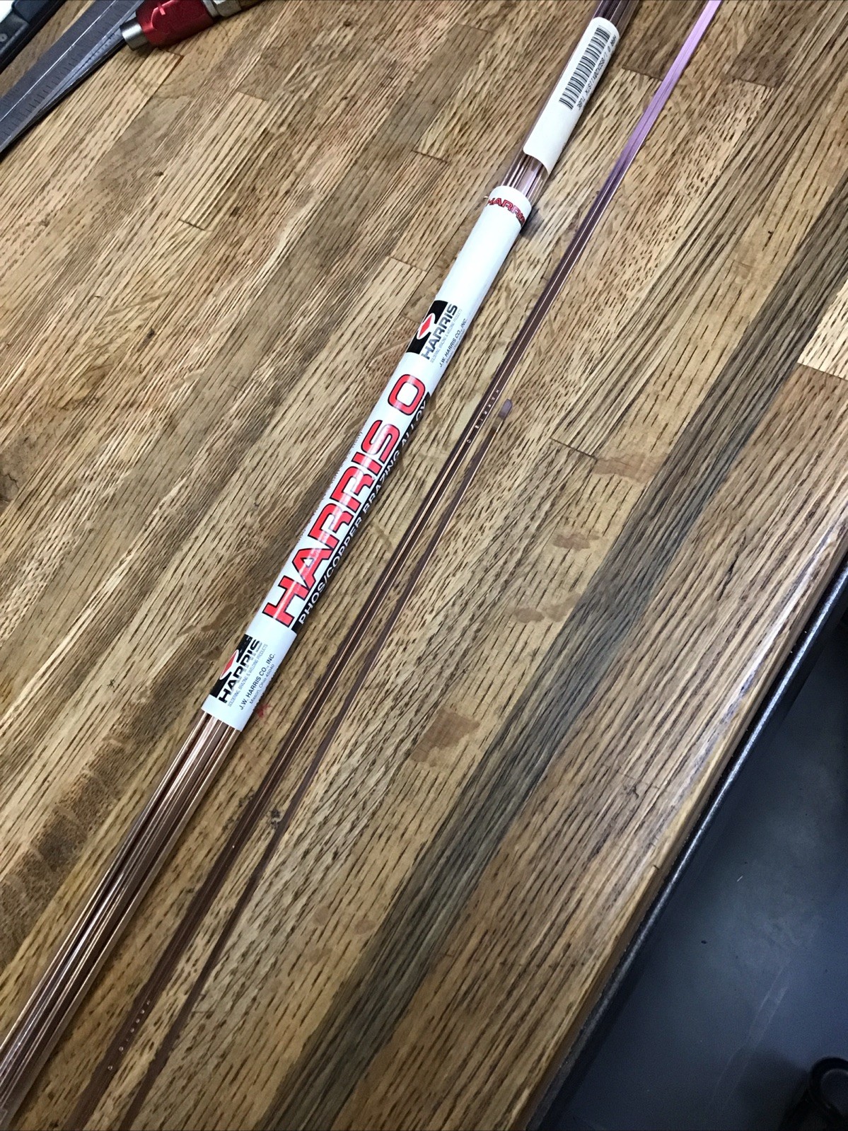 Harris 0 Phos-Copper 1/8" Brazing Alloy Solder 27 1/2 Sticks 0620F1 21035