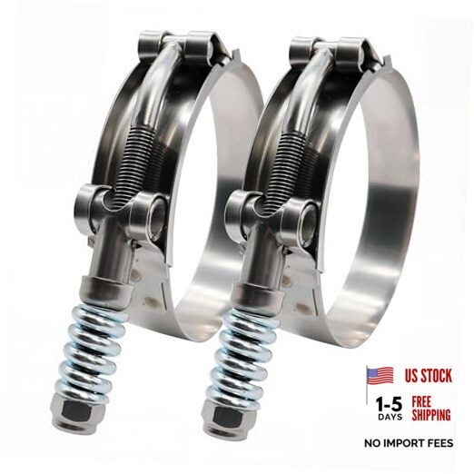 2.5" Heavy Duty T Bolt Hose Clamp 2.5" Hose Clamp 68mm - 76mm (2.69" - 2.99")
