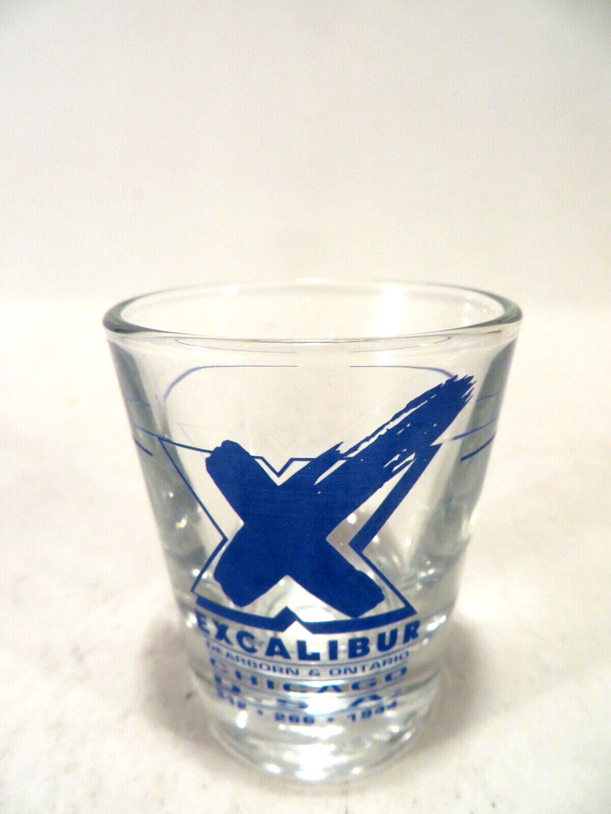Excalibur Shot Glass Chicago Barware 1oz