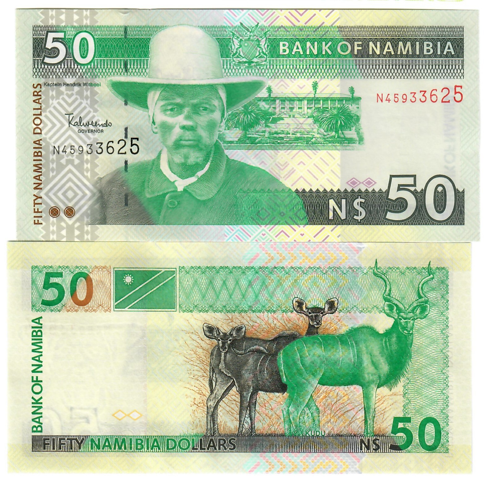 Namibia 50 Dollars 2001 (2009) UNC "Alweendo"