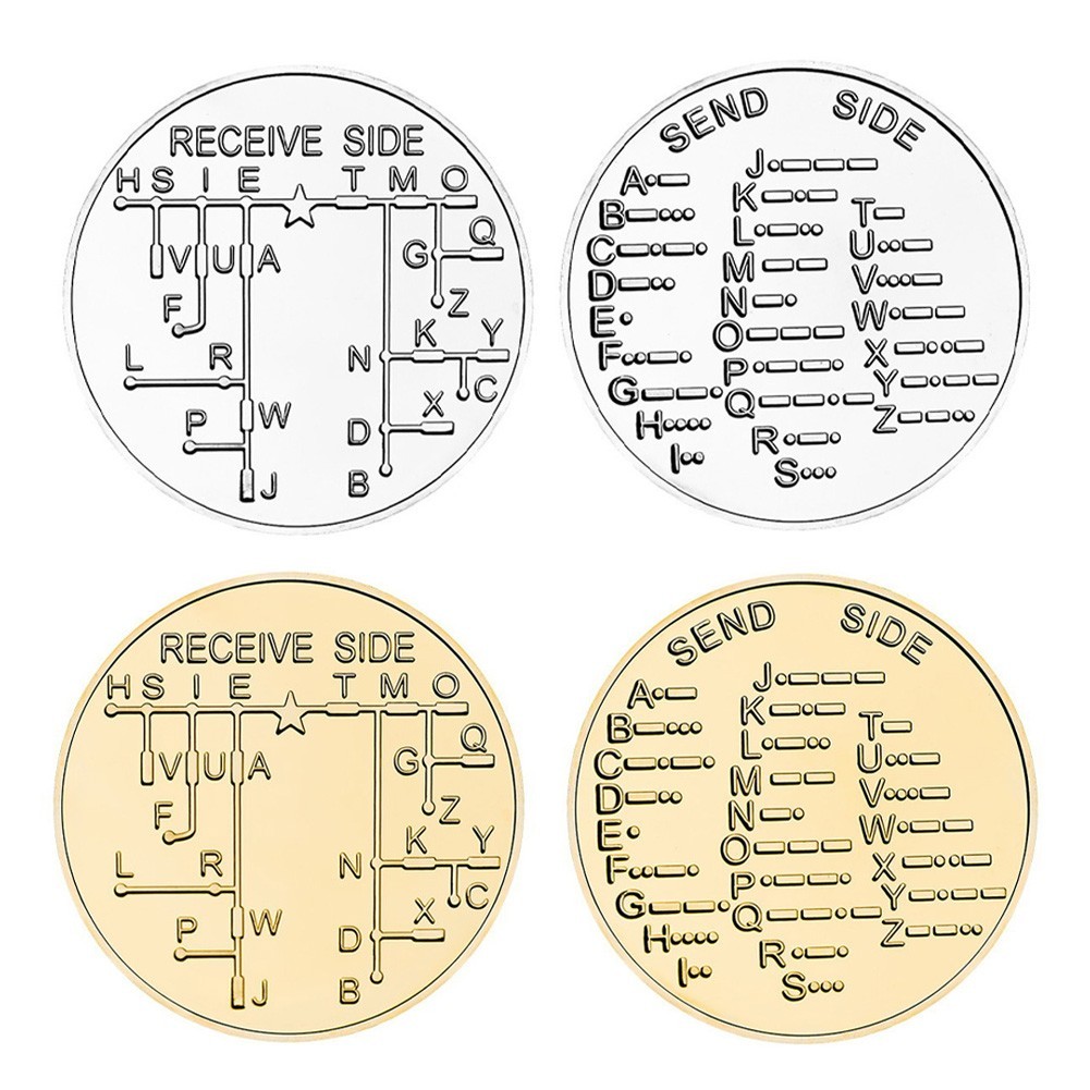 For Morse Code Practice Coin for Radio Hobbyists and Beginners for Training Use
