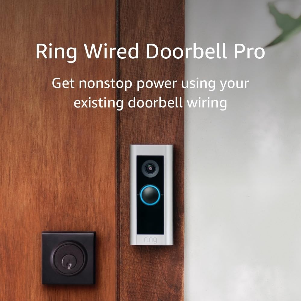Ring Wired Doorbell Pro - Silver.