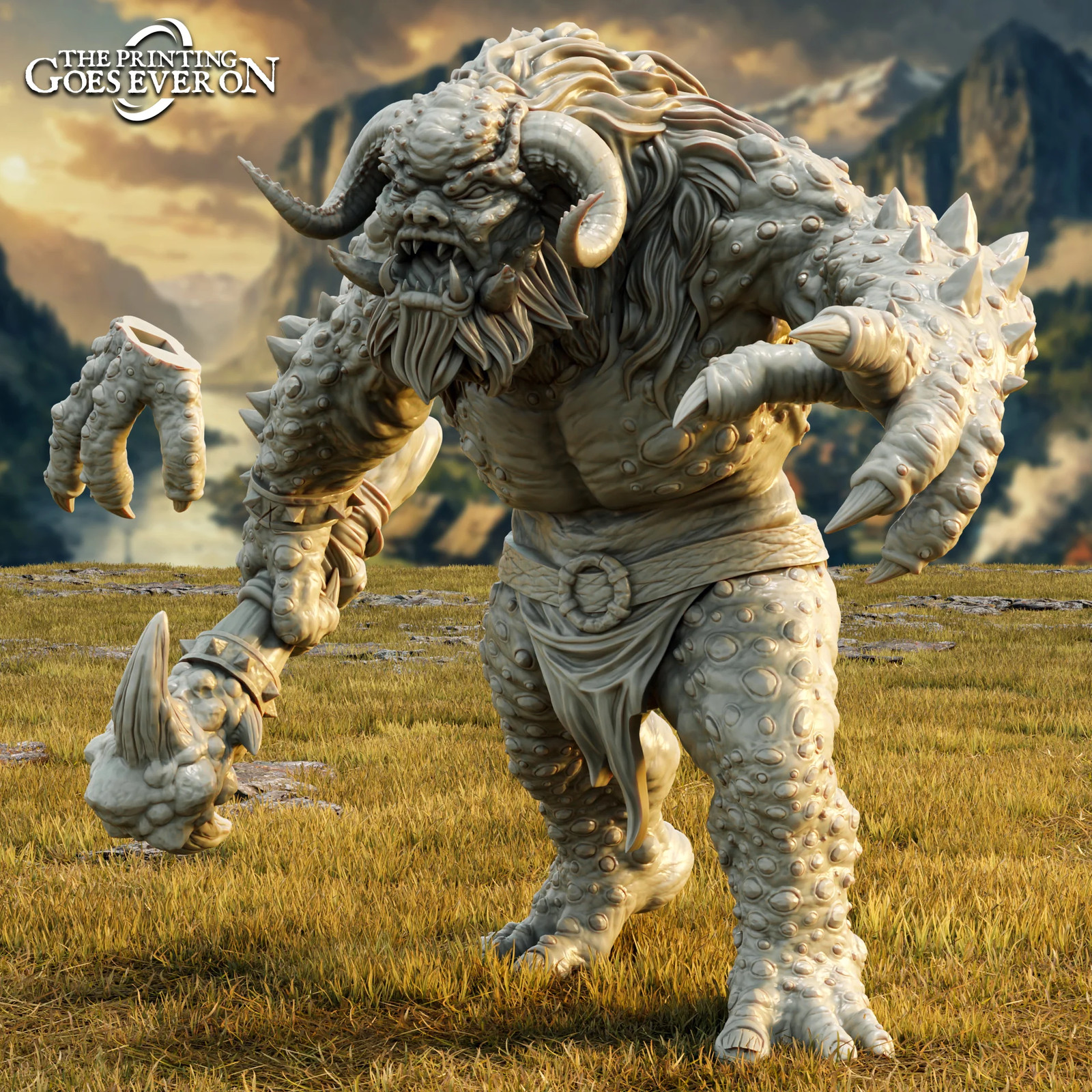 Snow Troll - 28-32mm Tales of the Sea Raiders - Resin Tabletop Miniature