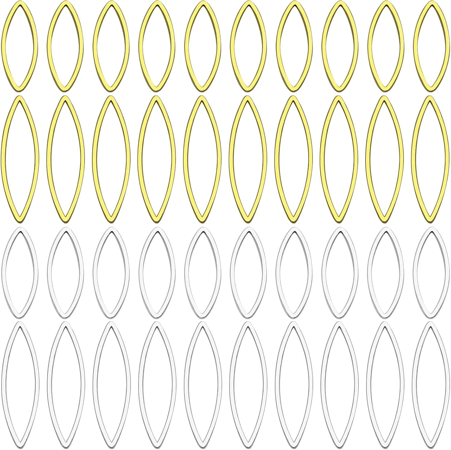 80Pcs Beading Hoop Earring Finding Component Accessories Earrings Beading Hoop G