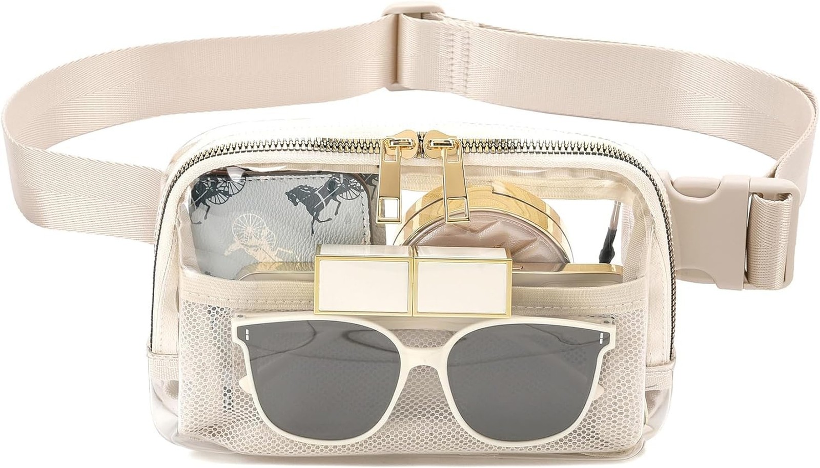 Clear Bag for Stadium Events - Adjustable Strap Belt Bag Stadium Approved for...