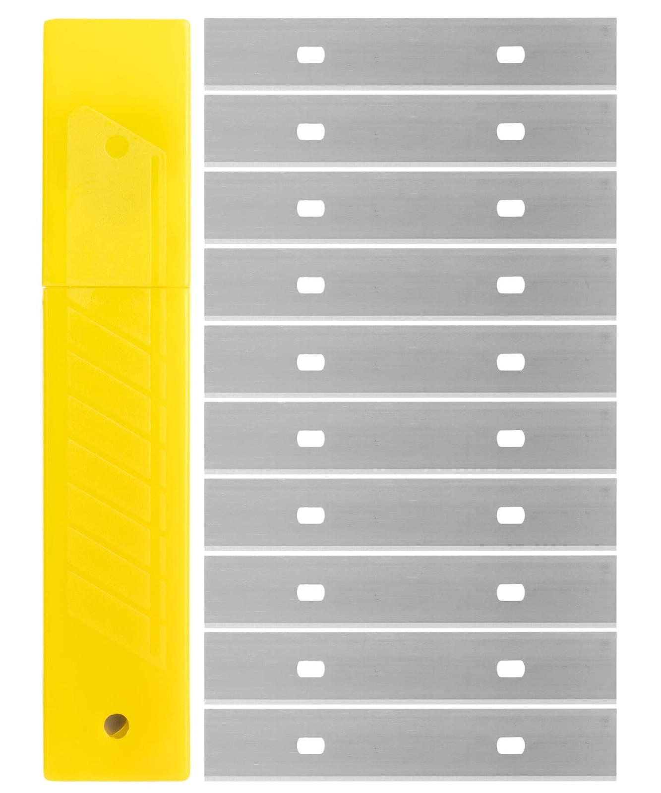 Scraper Blades Replacement Razor Carbon Steel 4 Inch 10 Pcs Durable Paint Floor