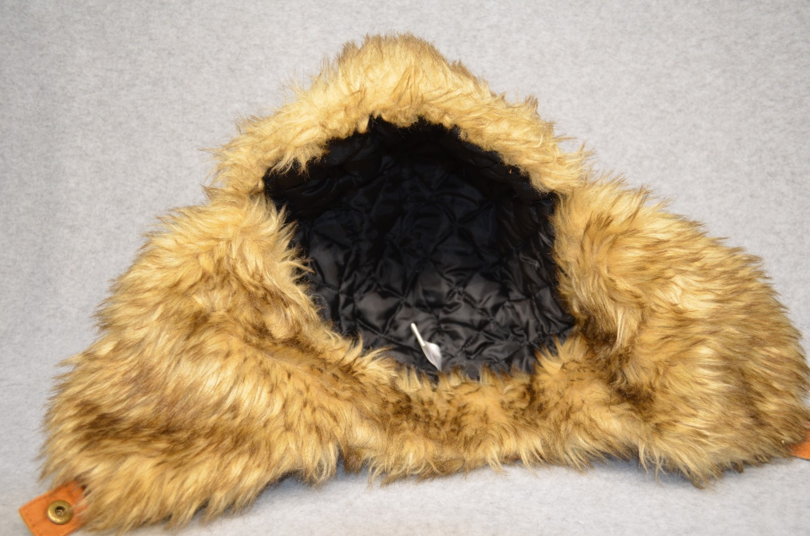 TrueTimber Trappers Hat Camo Faux Fur Ear Flaps One Size Cap Orange
