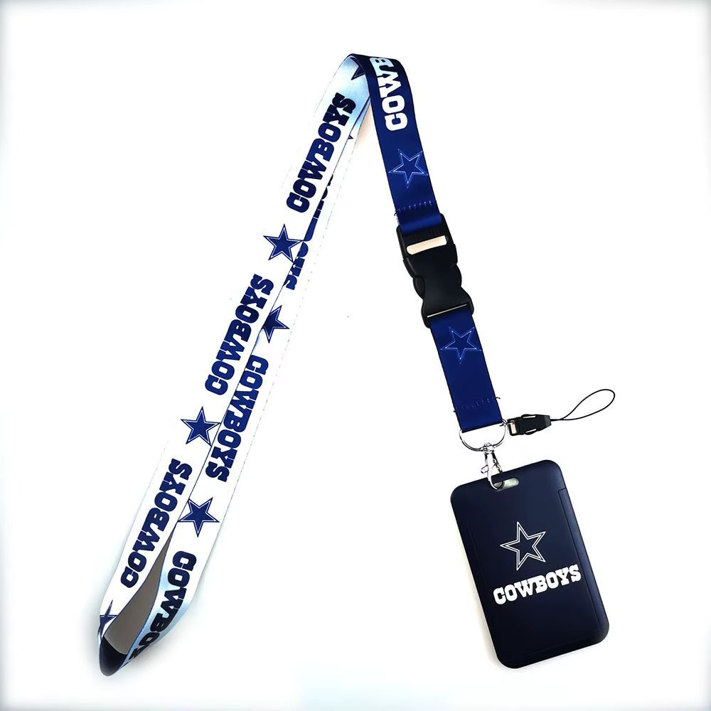 Dallas Cowboys NFL Lanyard w/ ID Badge Holder Reversible 2-Sided
