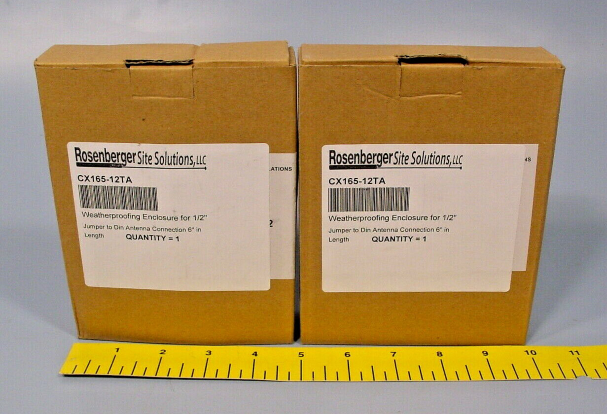 2 Rosenberger Site Solution CX165-12TA Weatherproofing Enclosure for 1/2" cable