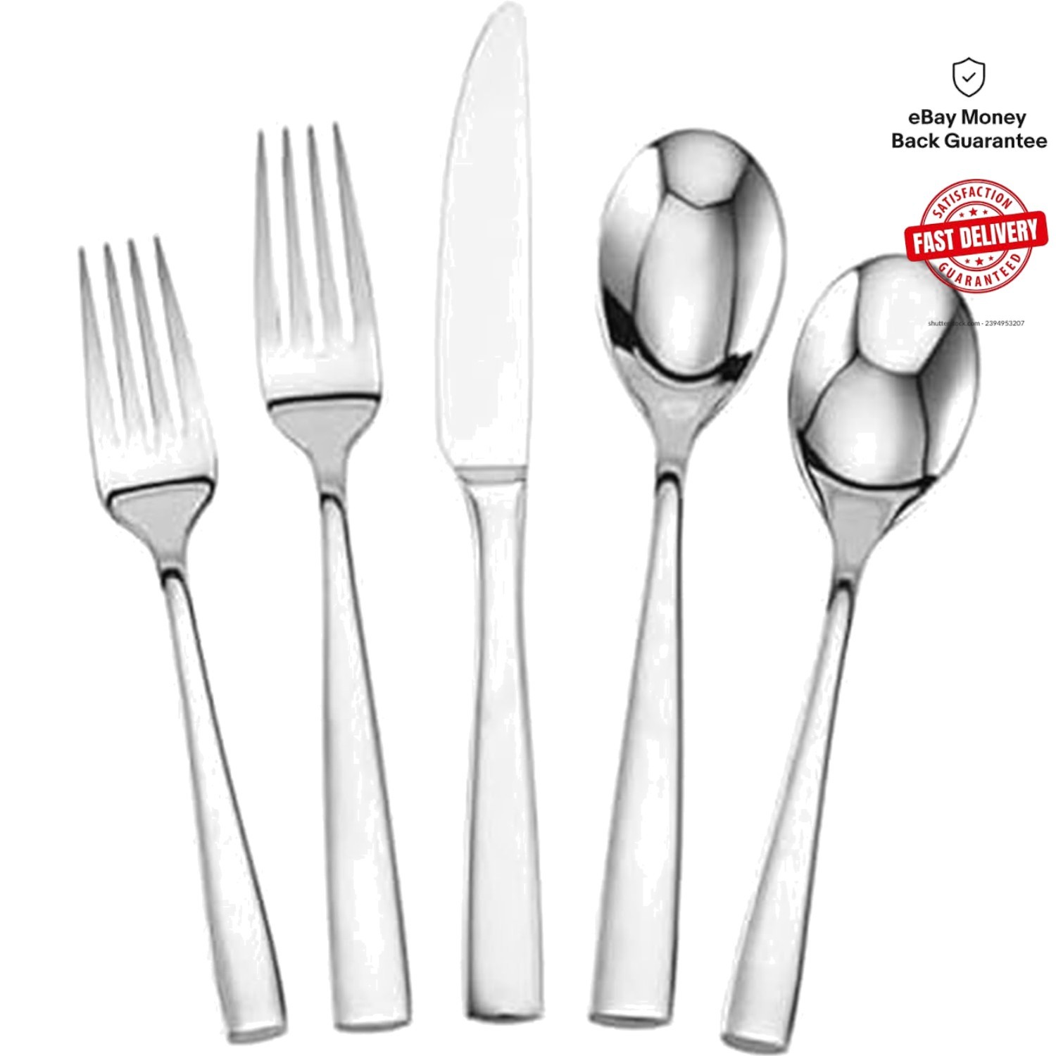 20-Piece Delano Stainless Steel Flatware Set – Lavish Style for Every Meal