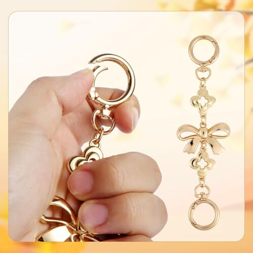 Bag Extender Chains, Purse Strap Extenders Bow Pattern Purse Extender Chain