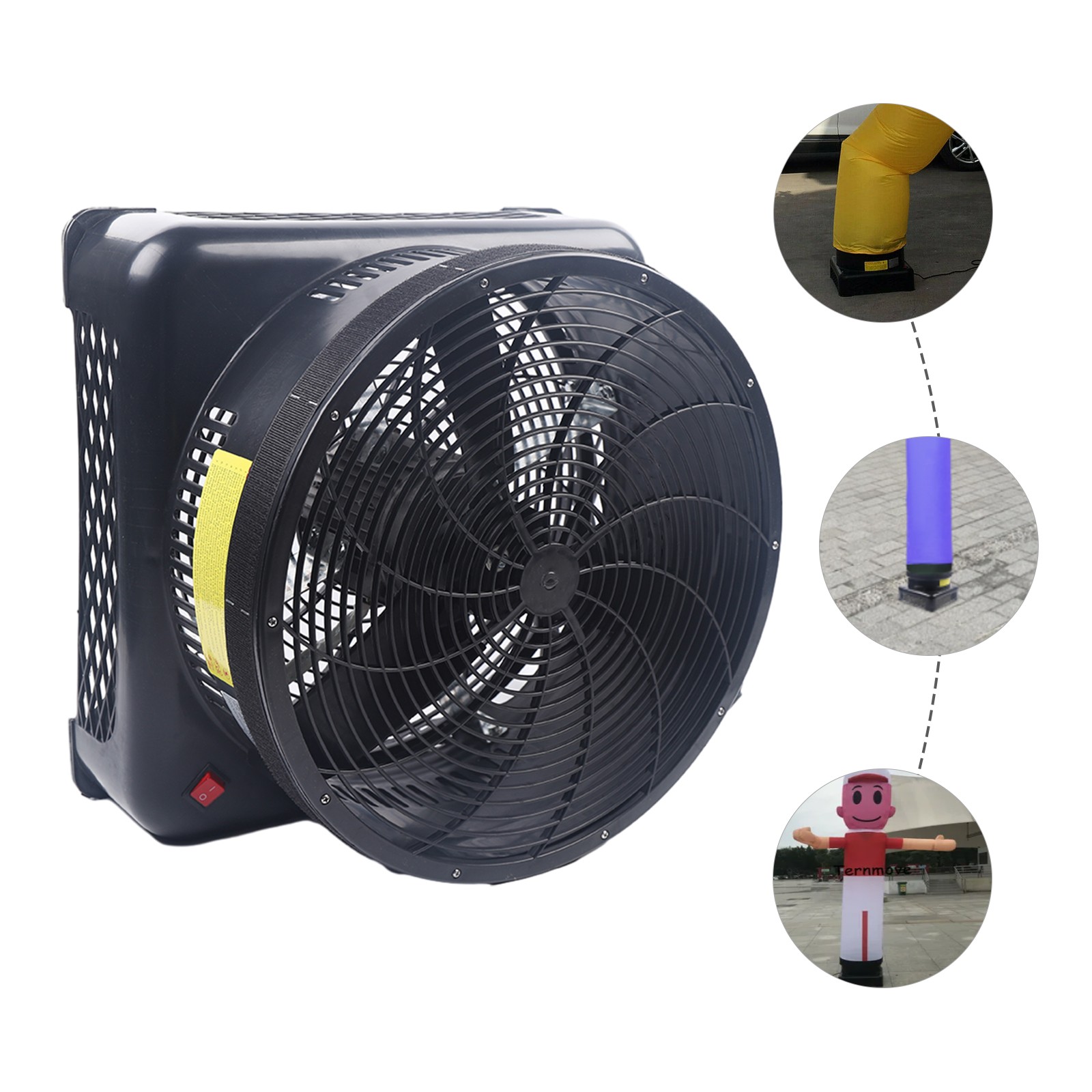 17" Inflatable Air Blower Fan For Advertising Wind Tube Air Puppet Sky Man Dance
