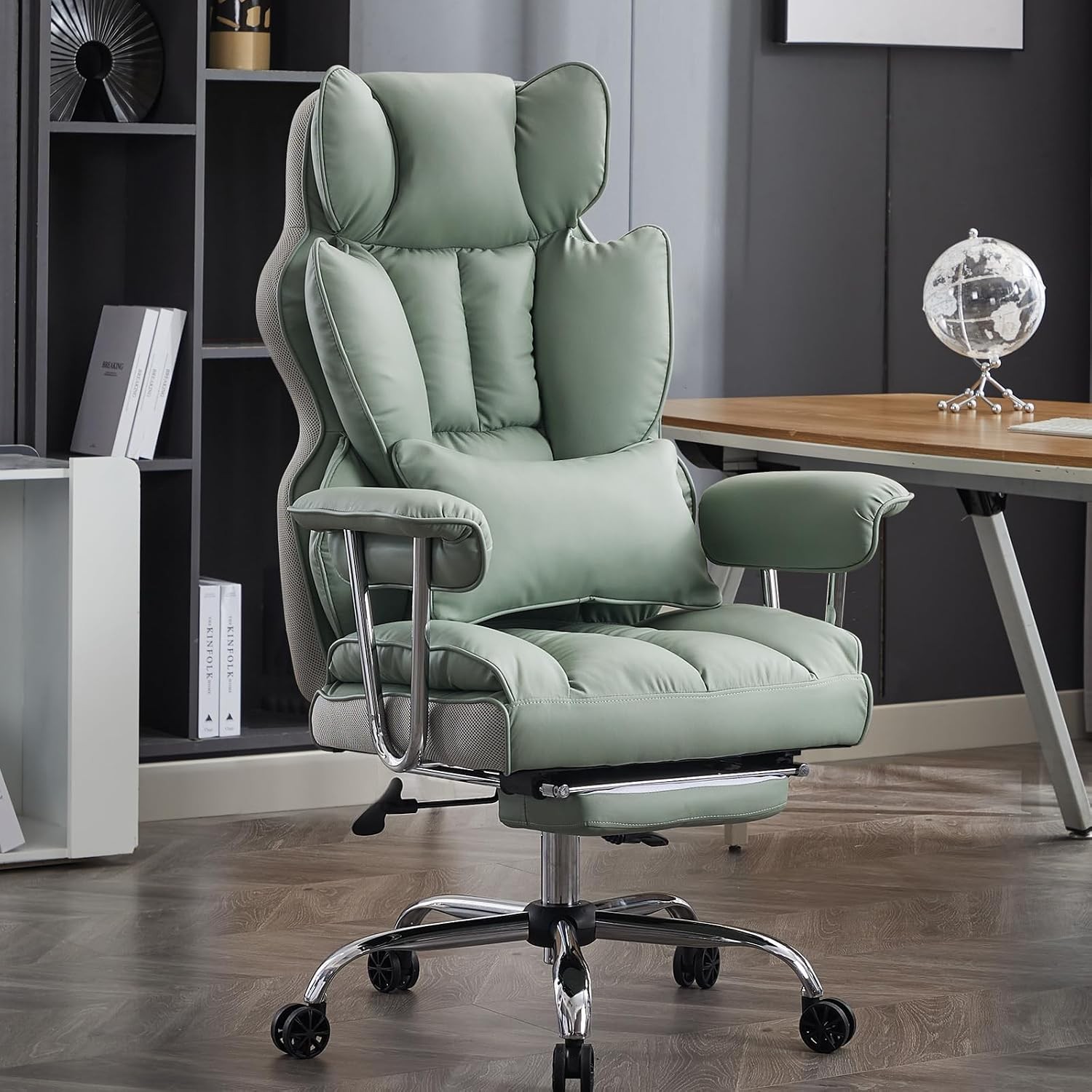 Big and Tall Office Chair 400lbs - Executive Office Chairs with Footrest,