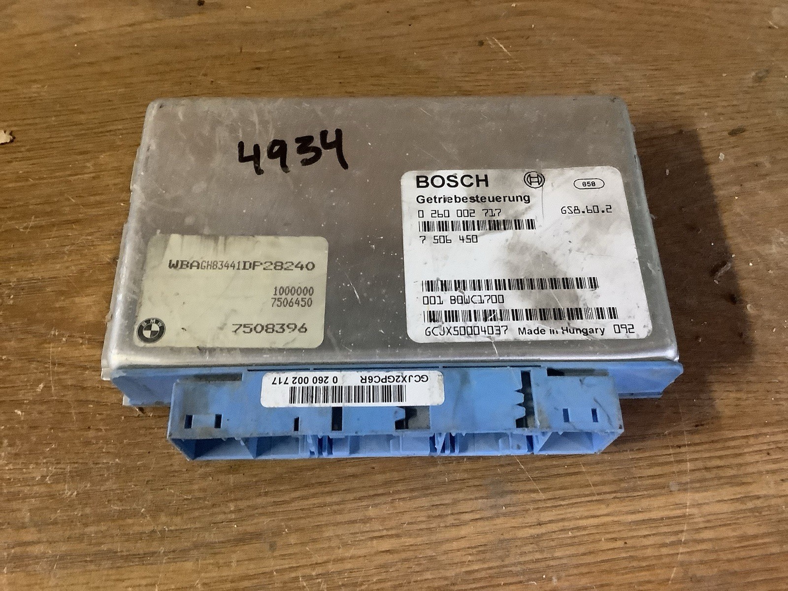 BMW 740iL 7 506 450 Transmission Control Module ((4934))