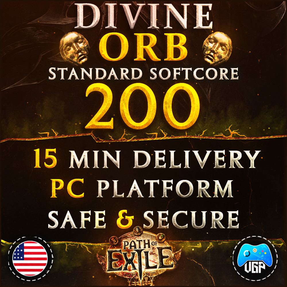 Divine Orbs Path of Exile 1 STANDARD SC 🔥200🔥 PoE Standard Softcore Divine Orb