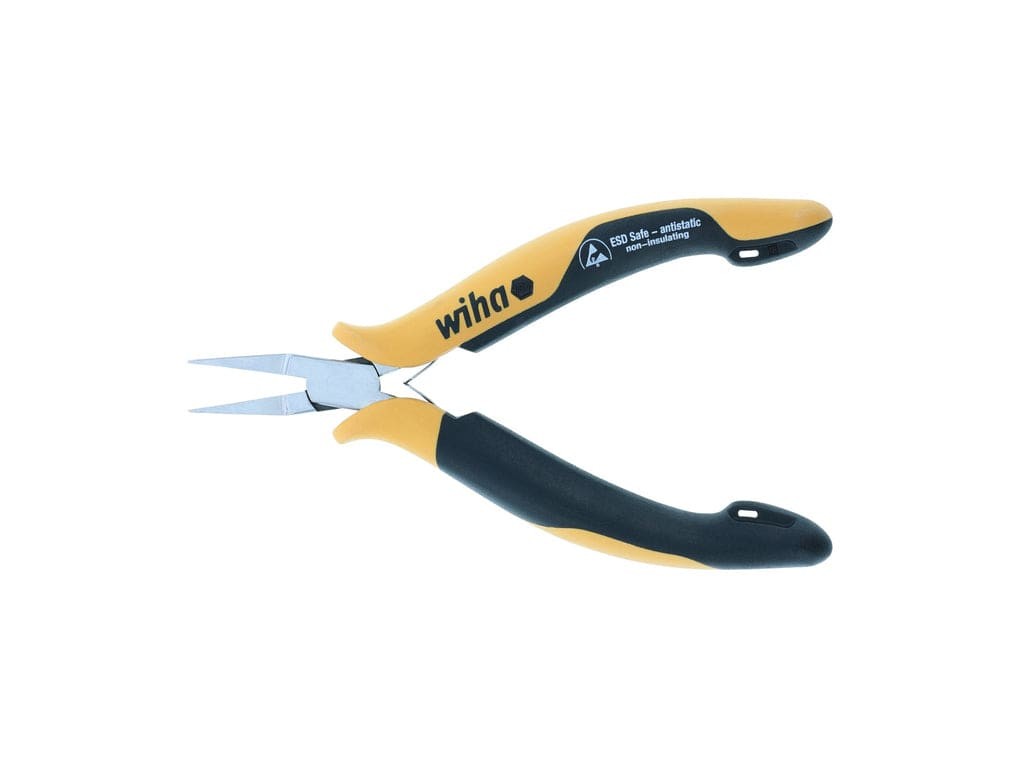 Wiha 32752 - ESD Safe Precision Short Flat Nose Pliers, Smooth Jaws