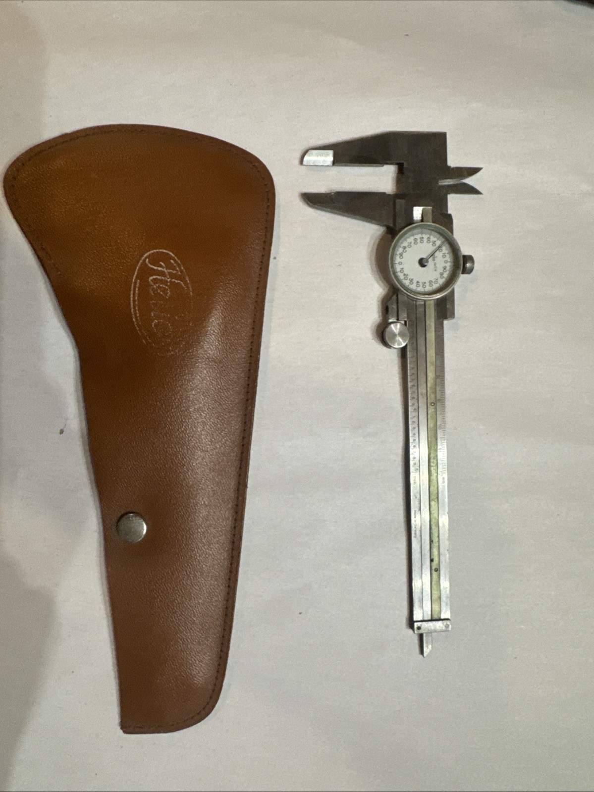 Helios 6'' Vernier Caliper w/ Case-Good Condition-Made in Germany