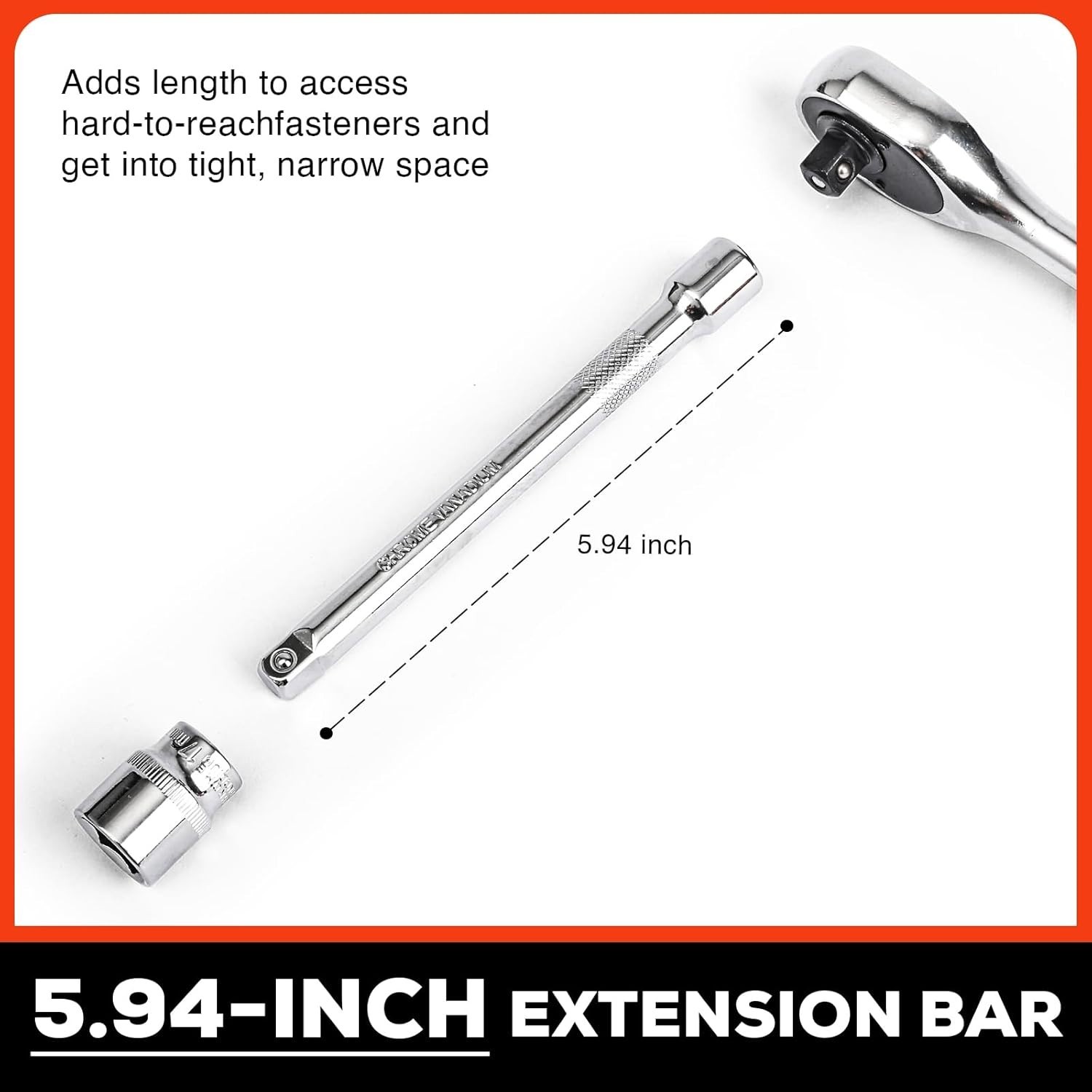 Professional 21pc Ratchet Socket Set with Quick-Release Handle and Extensions
