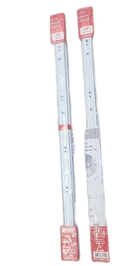 Richelieu Euro Drawer Slide 24” Side Mount 2Pack [D2]