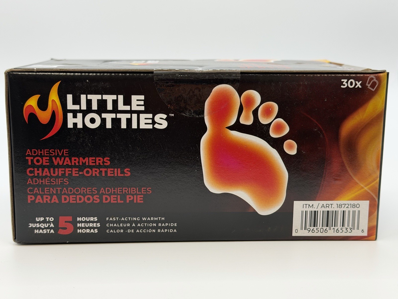 Little Hotties Adhesive Toe Warmers 30 Pair Box Up To 5 Hours Heat Foot Warmers