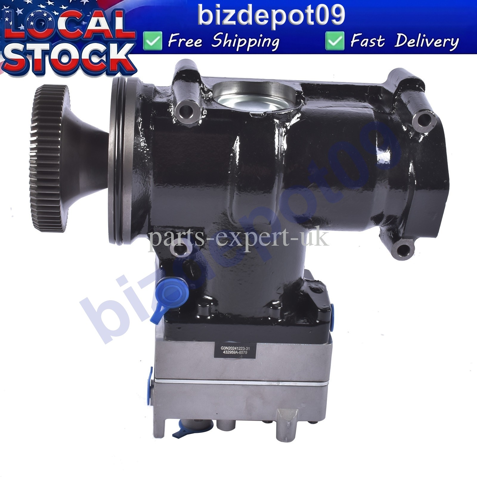 For PACCAR MX13 2139800, 2121411, 9122180000 Air Brake Compressor w/ Gear