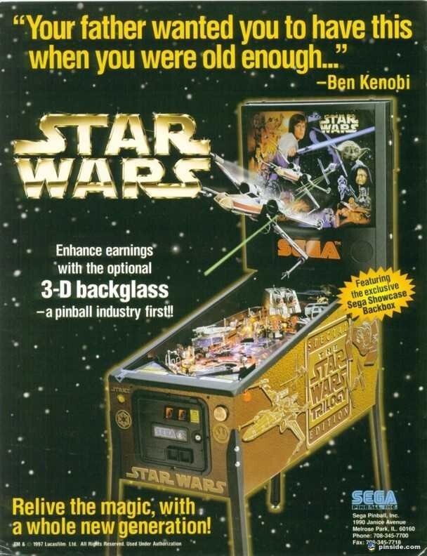 Star Wars Trilogy Pinball Machine by SEGA (1997) - GREAT WORKING CONDITION
